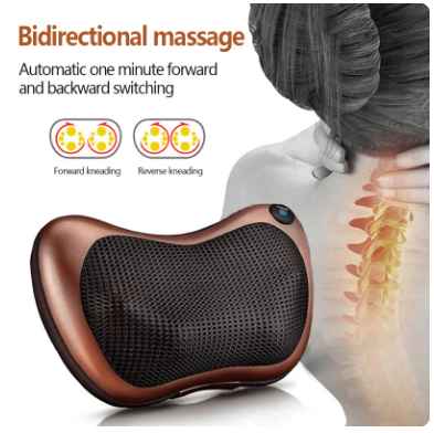 Massage Pillow 8 speed Head Relax Electric Shoulder Back Shiatsu Neck Massager